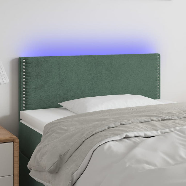 Sänggavel Led Sammet