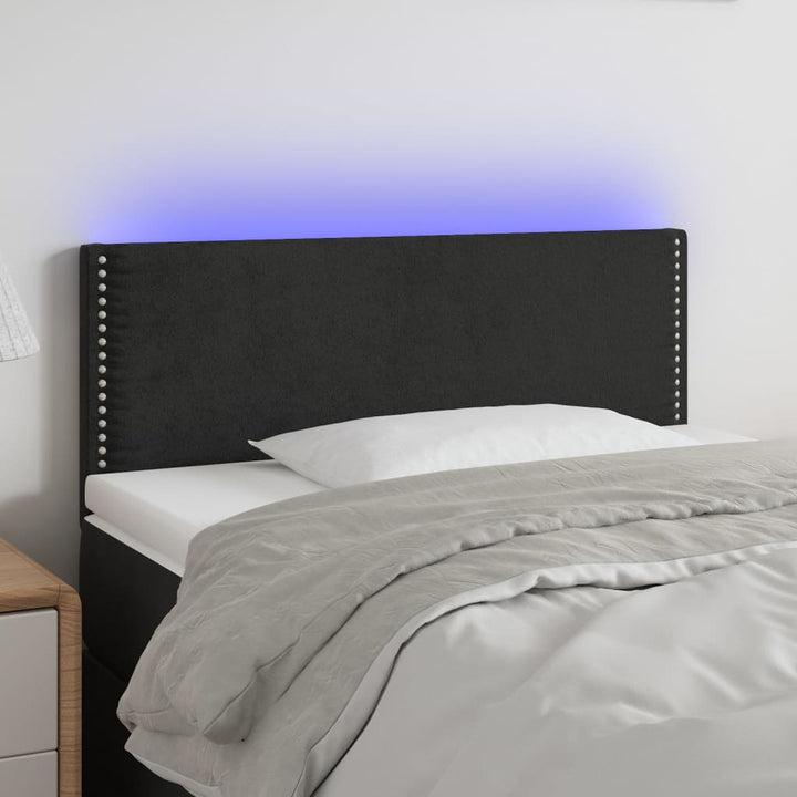 Sänggavel Led Sammet
