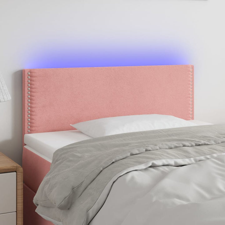 Sänggavel Led Sammet