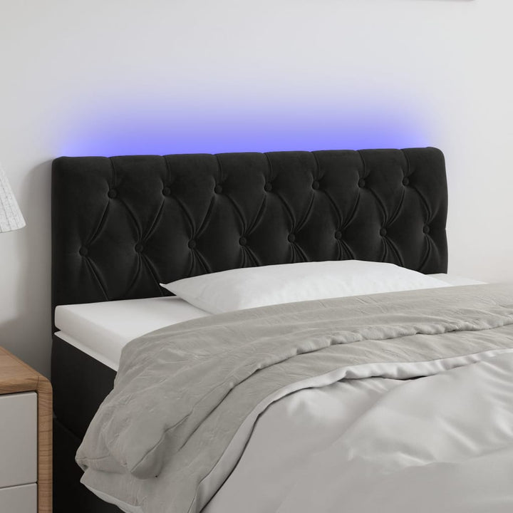 Sänggavel Led Sammet