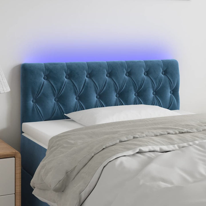 Sänggavel Led Sammet
