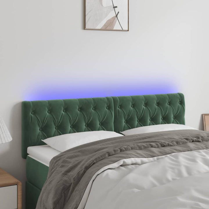 Sänggavel Led Sammet