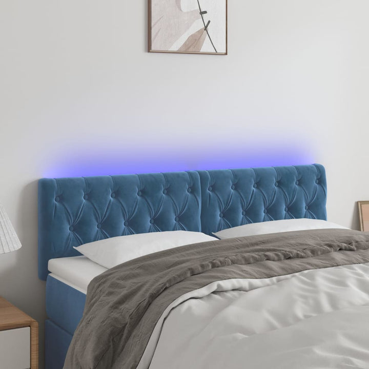 Sänggavel Led Sammet