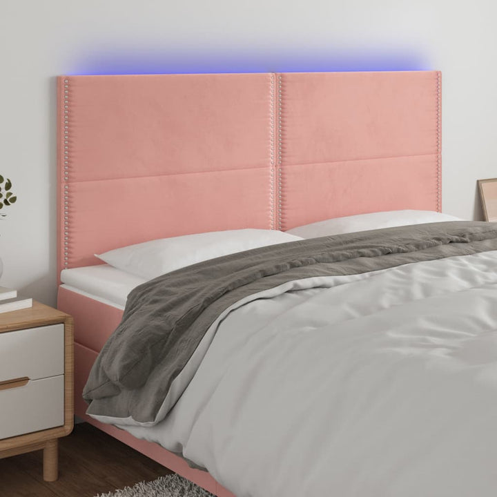 Sänggavel Led Sammet