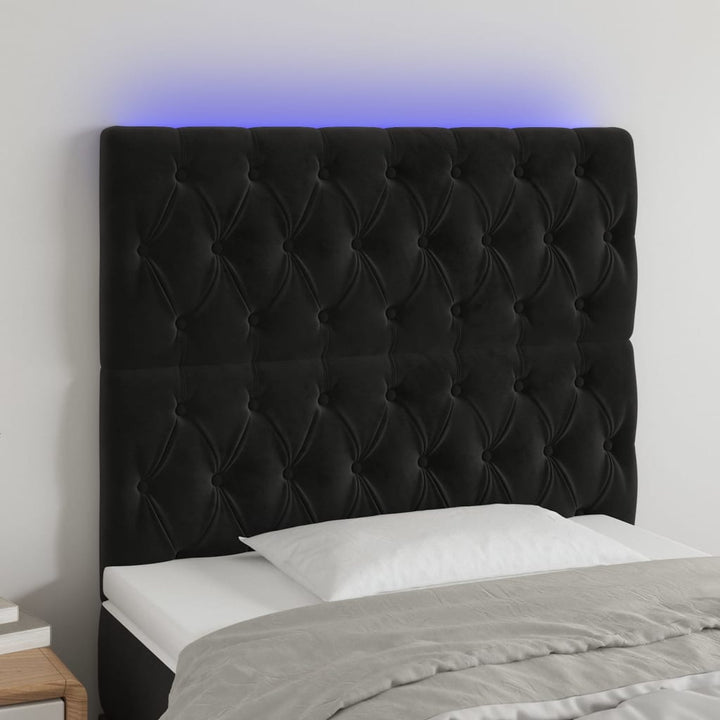 Sänggavel Led Sammet