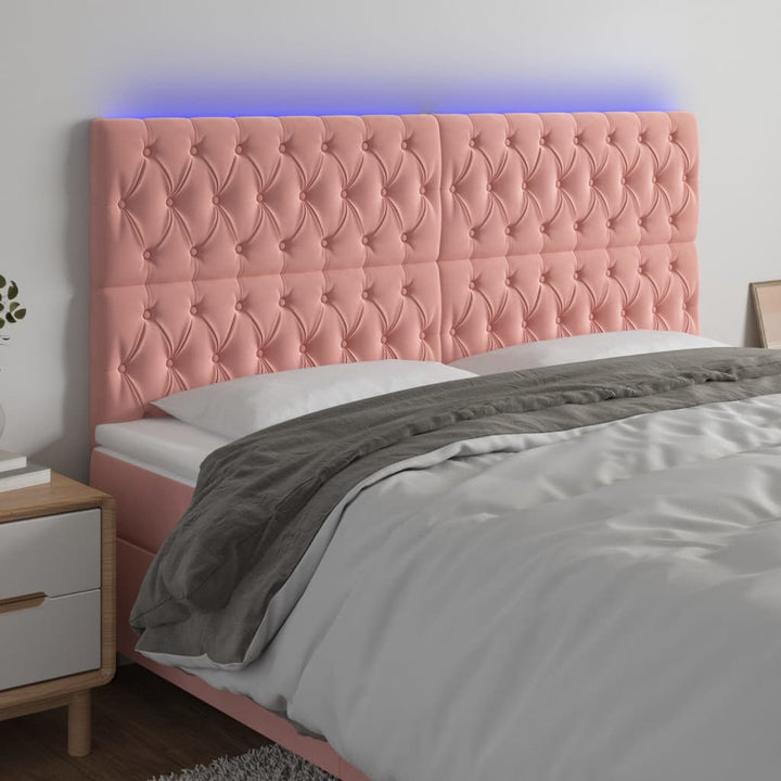 Sänggavel Led Sammet