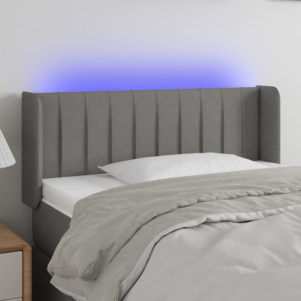 Sänggavel Led Tyg