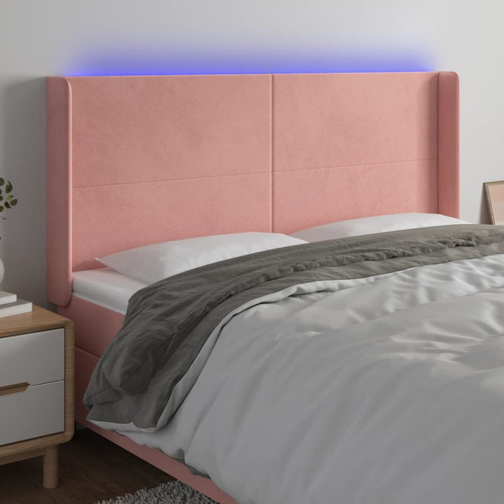 Sänggavel Led Sammet