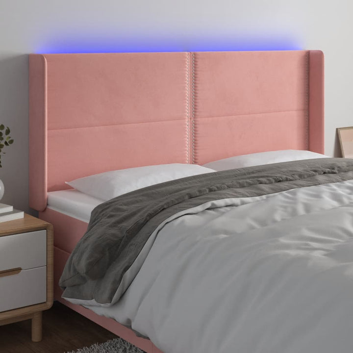 Sänggavel Led Sammet