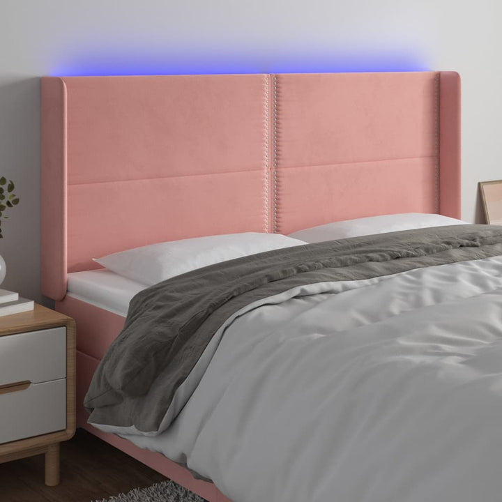 Sänggavel Led Sammet