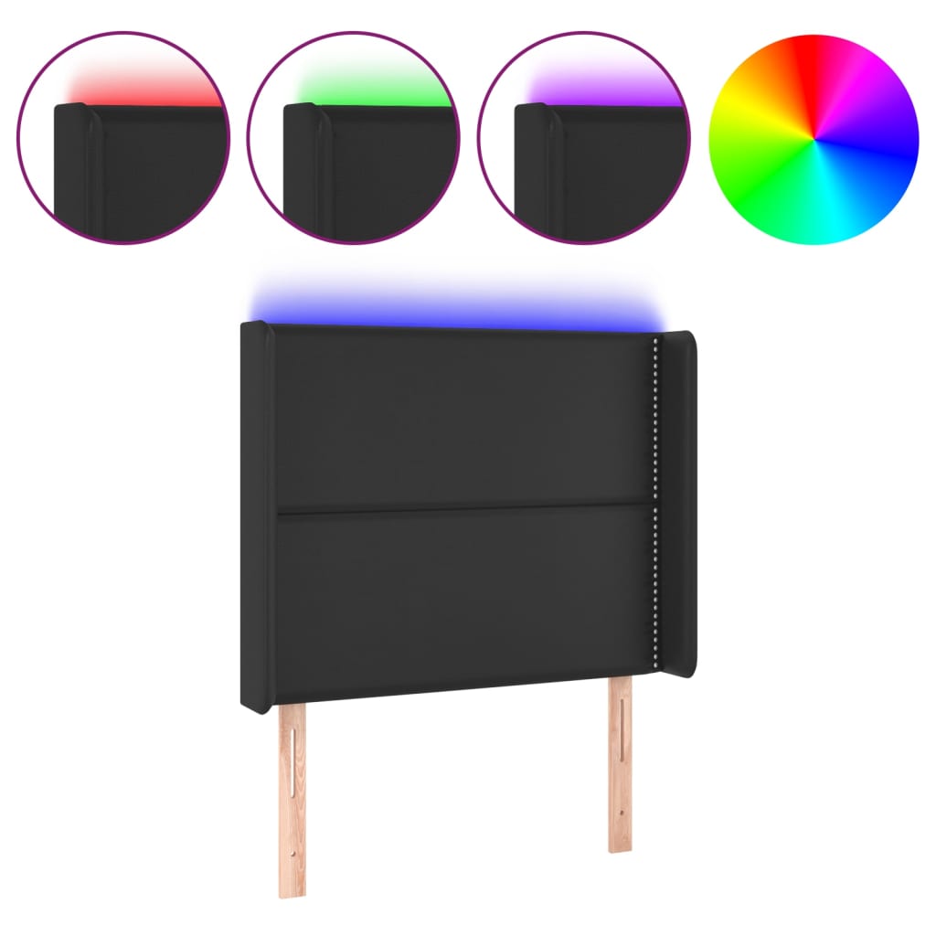 Sänggavel Led Konstläder