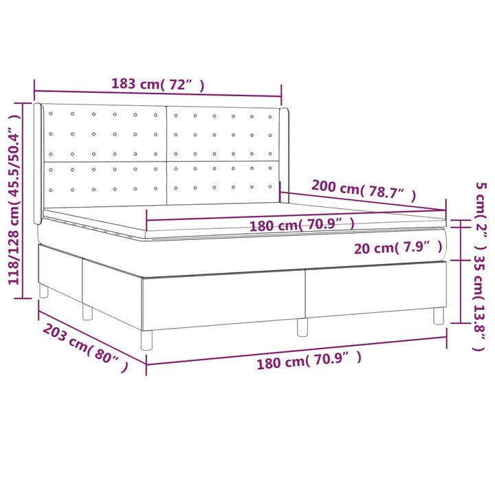 Ramsäng Med Madrass Sammet