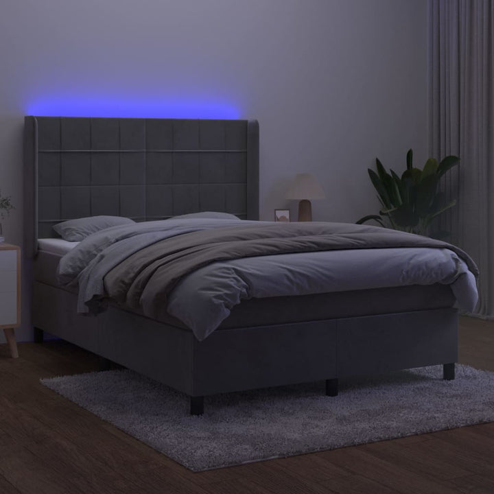 Ramsäng Med Madrass &amp; Led Sammet