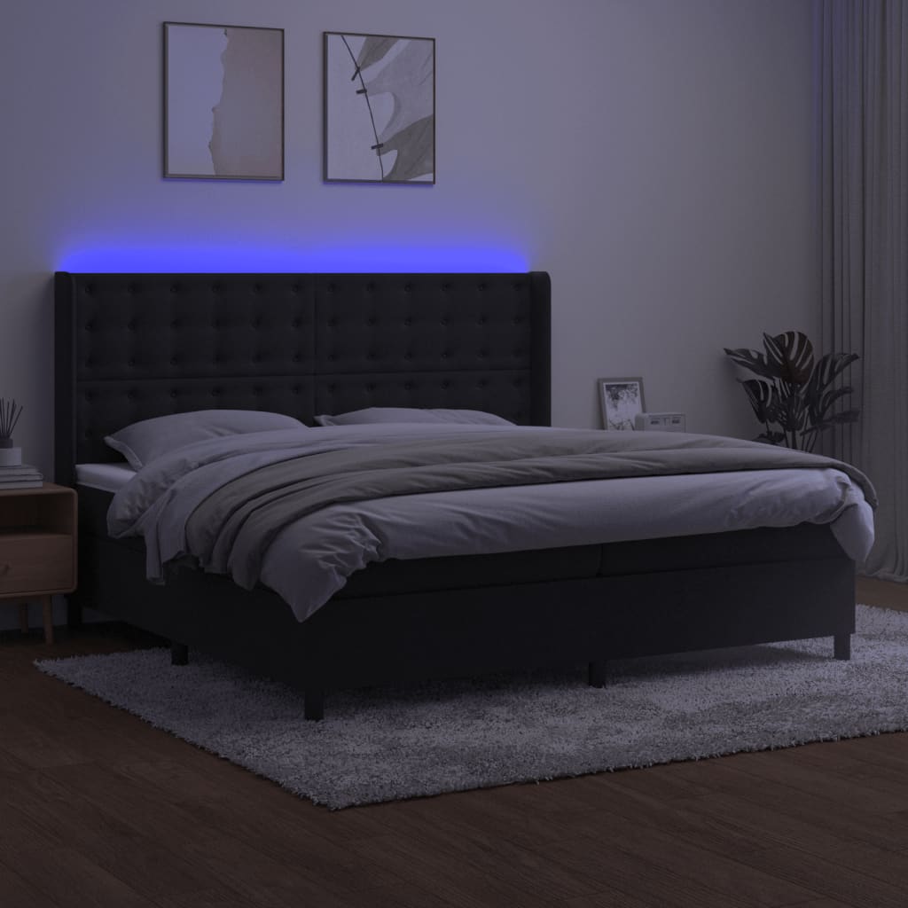 Ramsäng Med Madrass &amp; Led Sammet