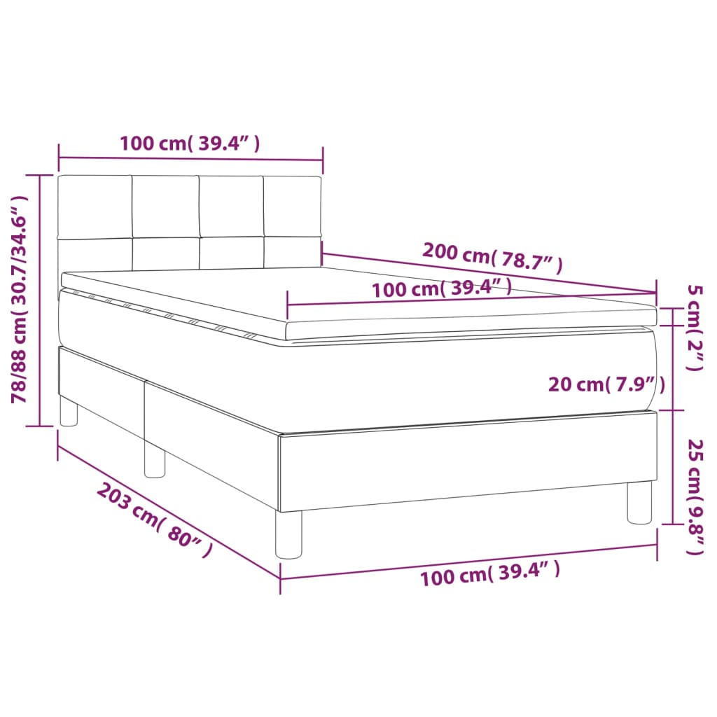 Ramsäng Med Madrass &amp; Led Tyg