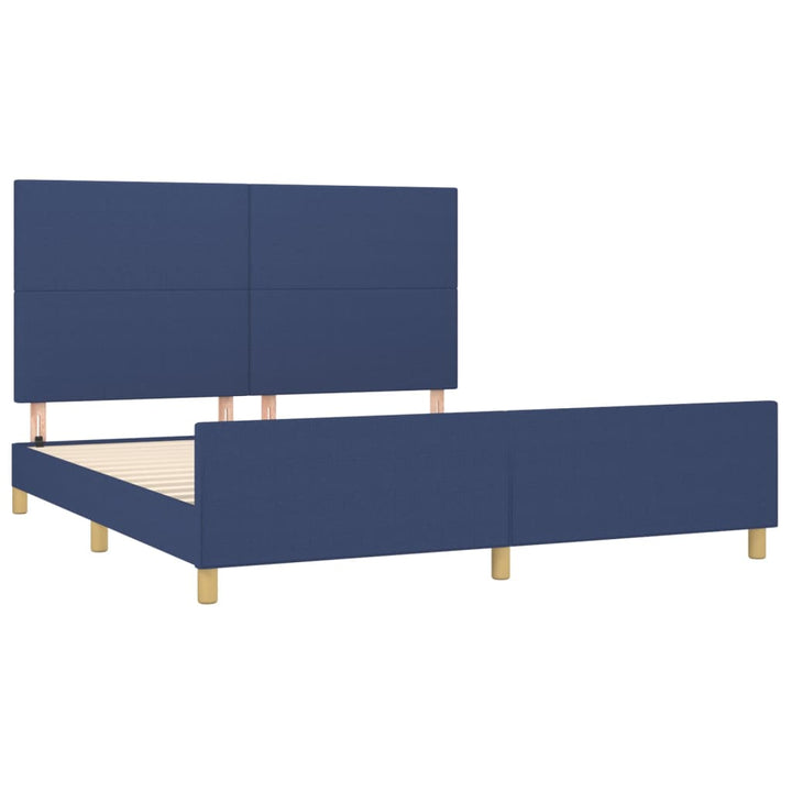 Sängram Utan Madrass Tyg