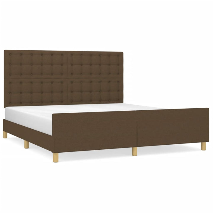 Sängram Utan Madrass Tyg
