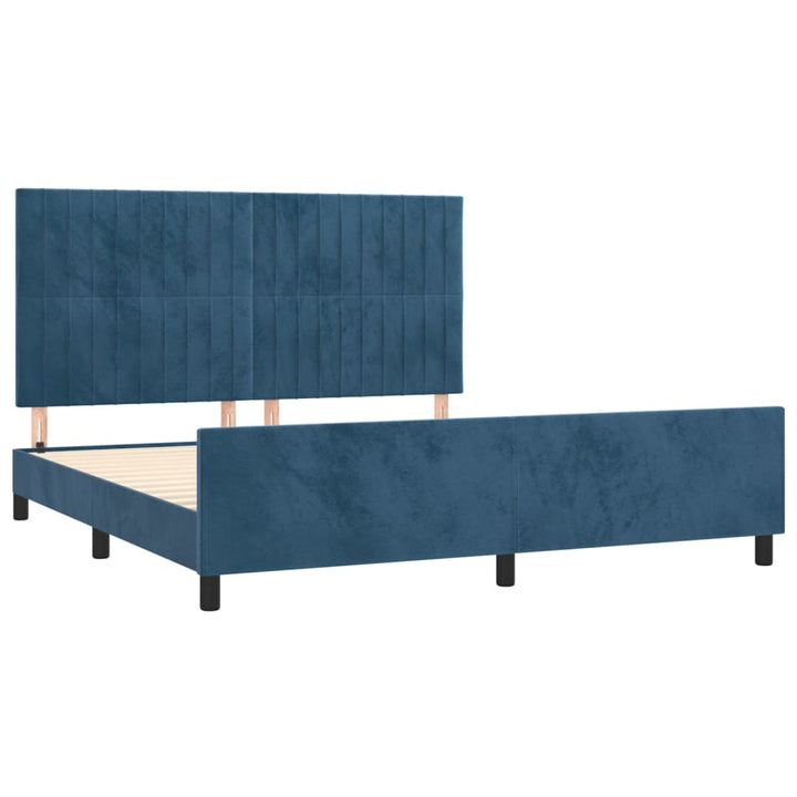 Sängram Utan Madrass Sammet