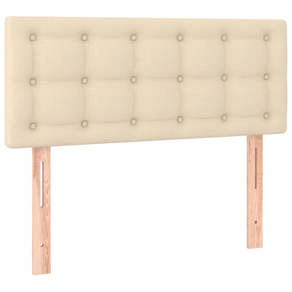 Ramsäng Med Madrass Gräddvit Tyg