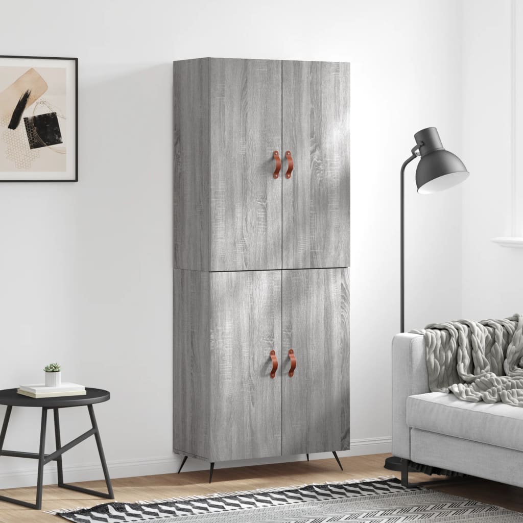 Högskåp 69,5X34X180 Cm Konstruerat Trä