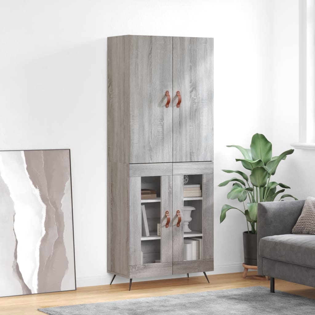 Högskåp 69,5X34X180 Cm Konstruerat Trä