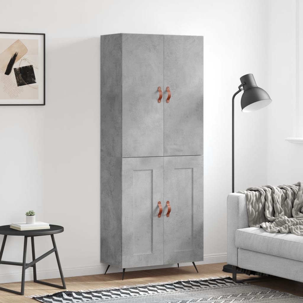 Högskåp 69,5X34X180 Cm Konstruerat Trä