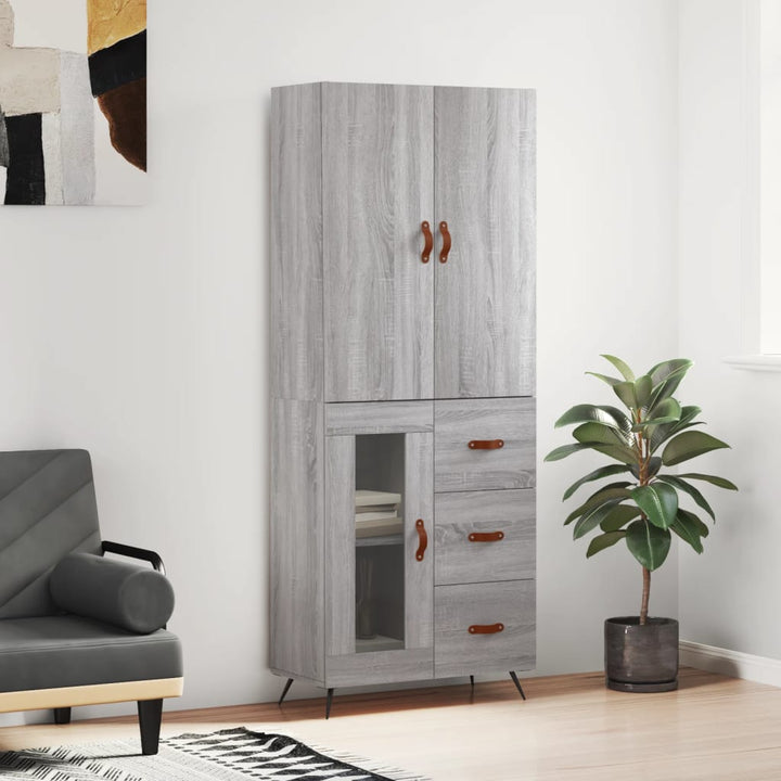 Högskåp 69,5X34X180 Cm Konstruerat Trä