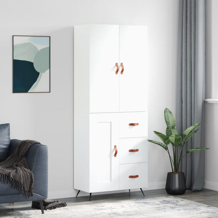 Högskåp 69,5X34X180 Cm Konstruerat Trä