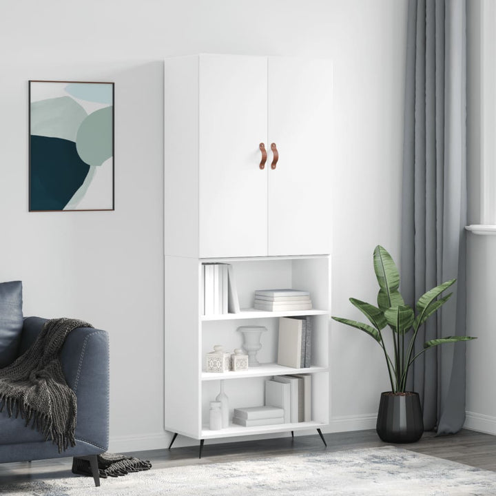 Högskåp 69,5X34X180 Cm Konstruerat Trä