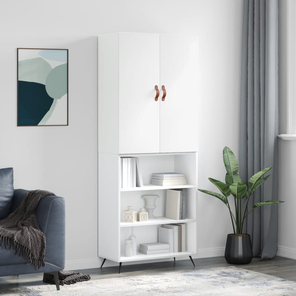 Högskåp 69,5X34X180 Cm Konstruerat Trä
