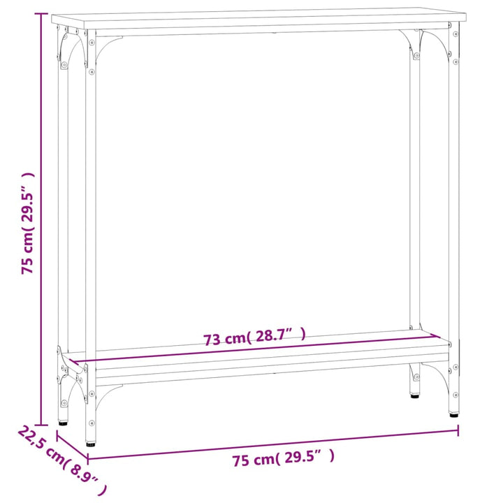 Konsolbord 75X22,5X Konstruerat Trä