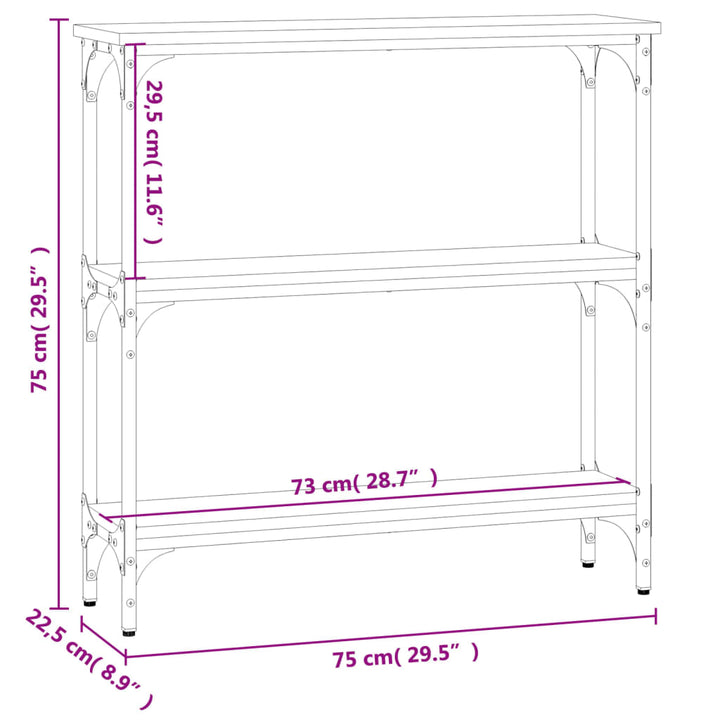 Konsolbord 75X22,5X Konstruerat Trä