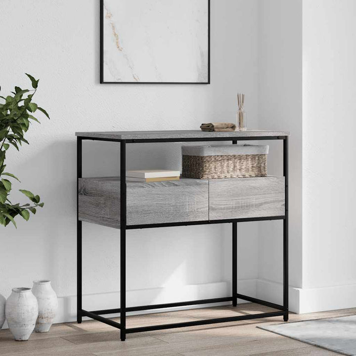 Avlastningsbord Rökfärgad Ek 75X40X Konstruerat Trä
