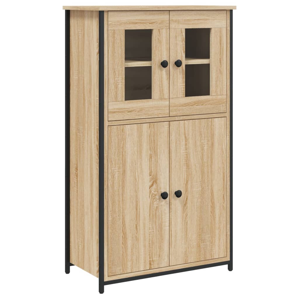 Högskåp Sonoma-Ek 62X32X106,5 Cm Konstruerat Trä