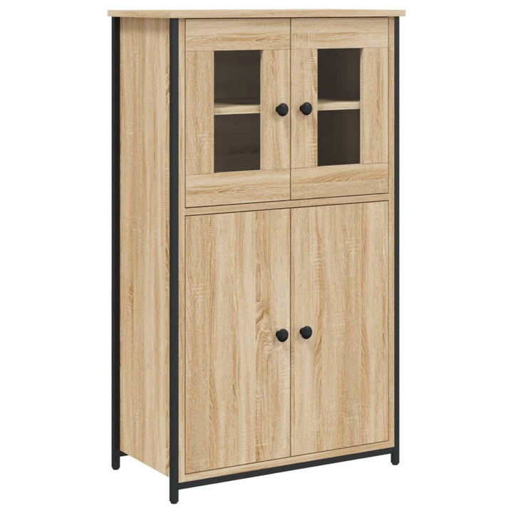 Högskåp Sonoma-Ek 62X32X106,5 Cm Konstruerat Trä