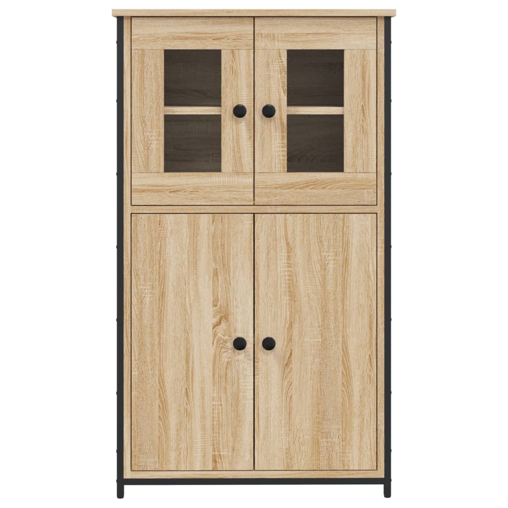 Högskåp Sonoma-Ek 62X32X106,5 Cm Konstruerat Trä