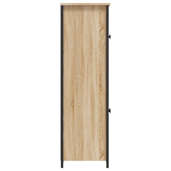 Högskåp Sonoma-Ek 62X32X106,5 Cm Konstruerat Trä