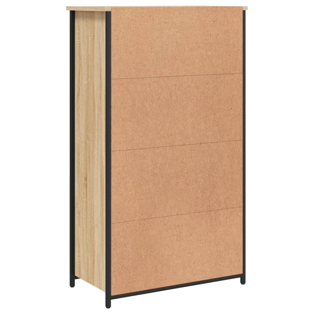 Högskåp Sonoma-Ek 62X32X106,5 Cm Konstruerat Trä