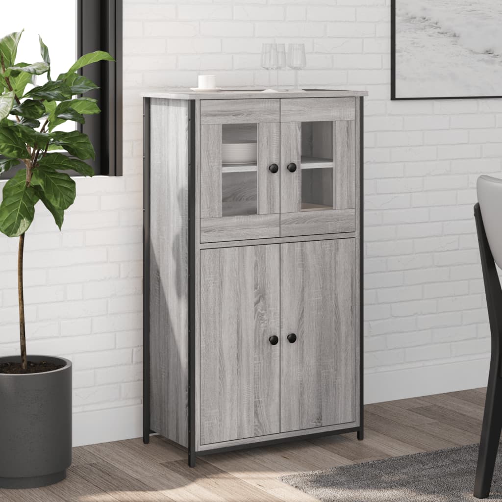 Högskåp Sonoma-Ek 62X32X106,5 Cm Konstruerat Trä