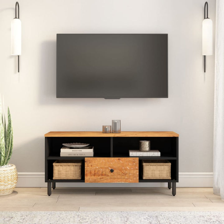 Tv-Bänk 100X33X46 Cm Trä