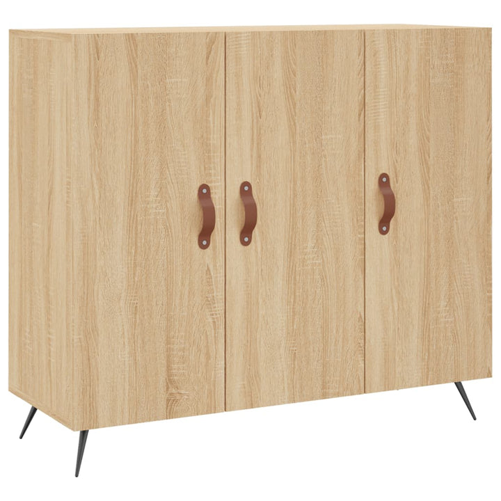 Skänk Sonoma-Ek 90X34X80 Cm Konstruerat Trä