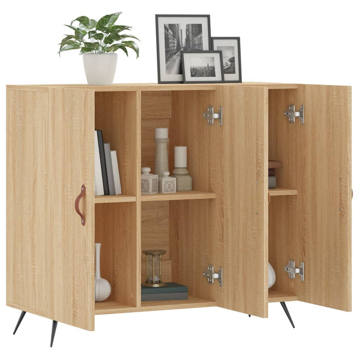 Skänk Sonoma-Ek 90X34X80 Cm Konstruerat Trä