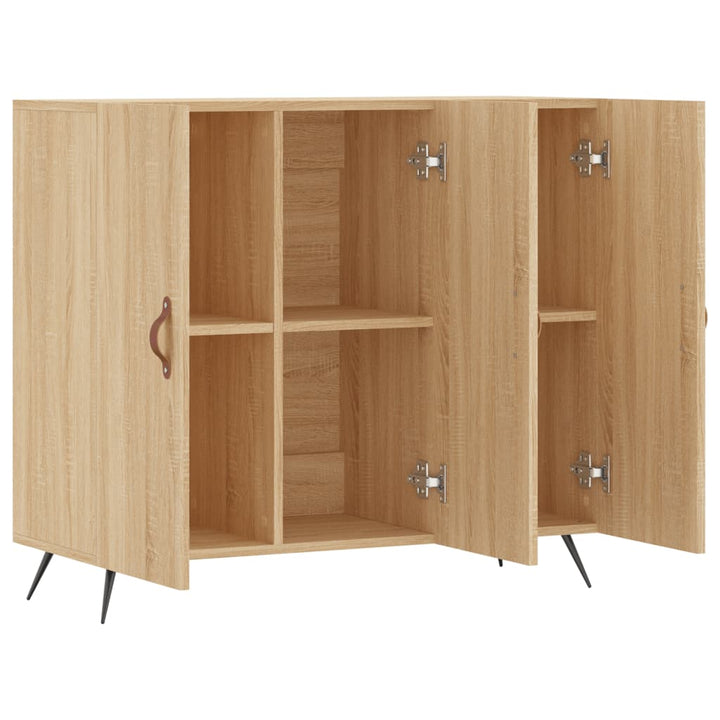Skänk Sonoma-Ek 90X34X80 Cm Konstruerat Trä