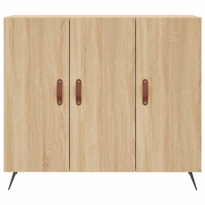 Skänk Sonoma-Ek 90X34X80 Cm Konstruerat Trä