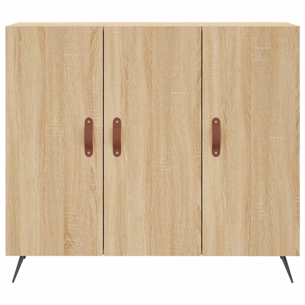 Skänk Sonoma-Ek 90X34X80 Cm Konstruerat Trä