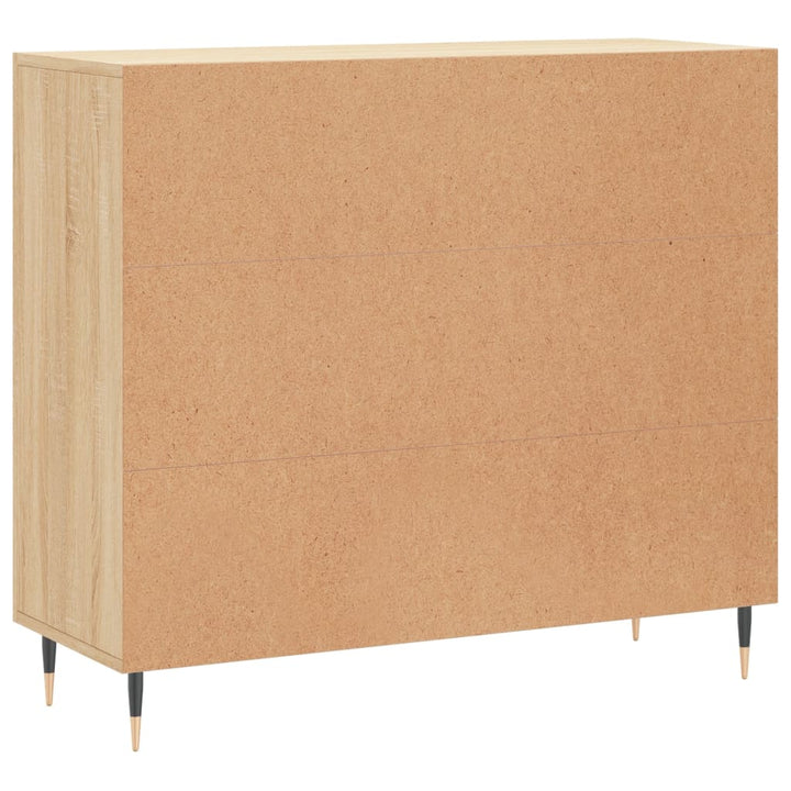 Skänk Sonoma-Ek 90X34X80 Cm Konstruerat Trä
