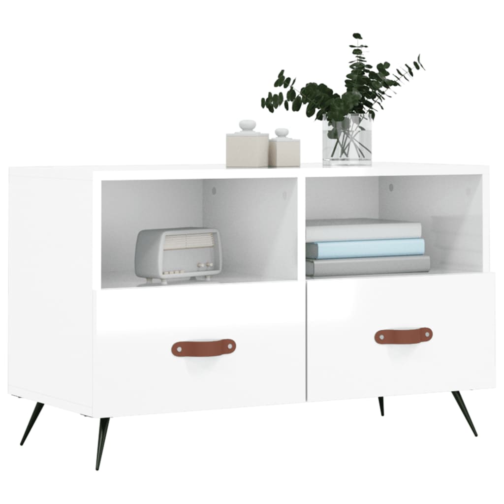 Tv-Bänk 80X36X50 Cm Konstruerat Trä