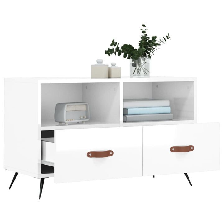 Tv-Bänk 80X36X50 Cm Konstruerat Trä