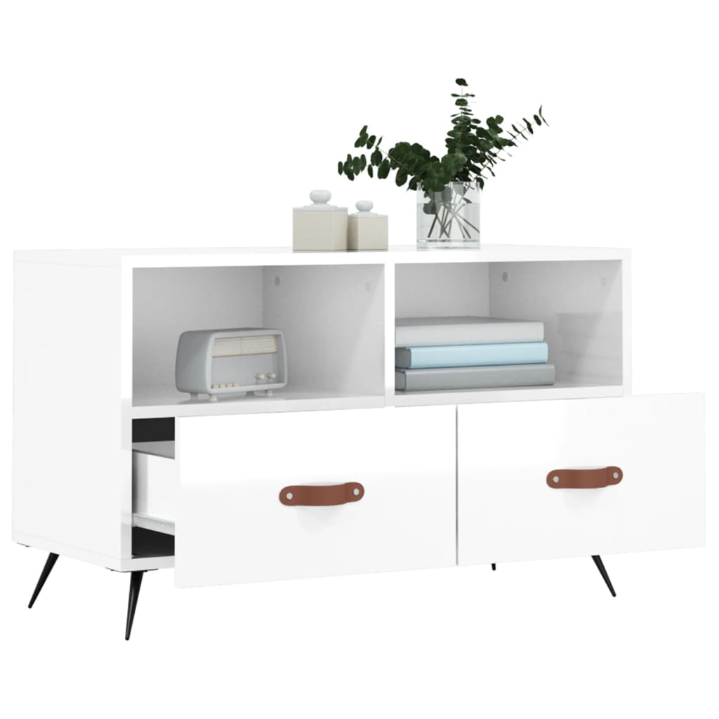 Tv-Bänk 80X36X50 Cm Konstruerat Trä