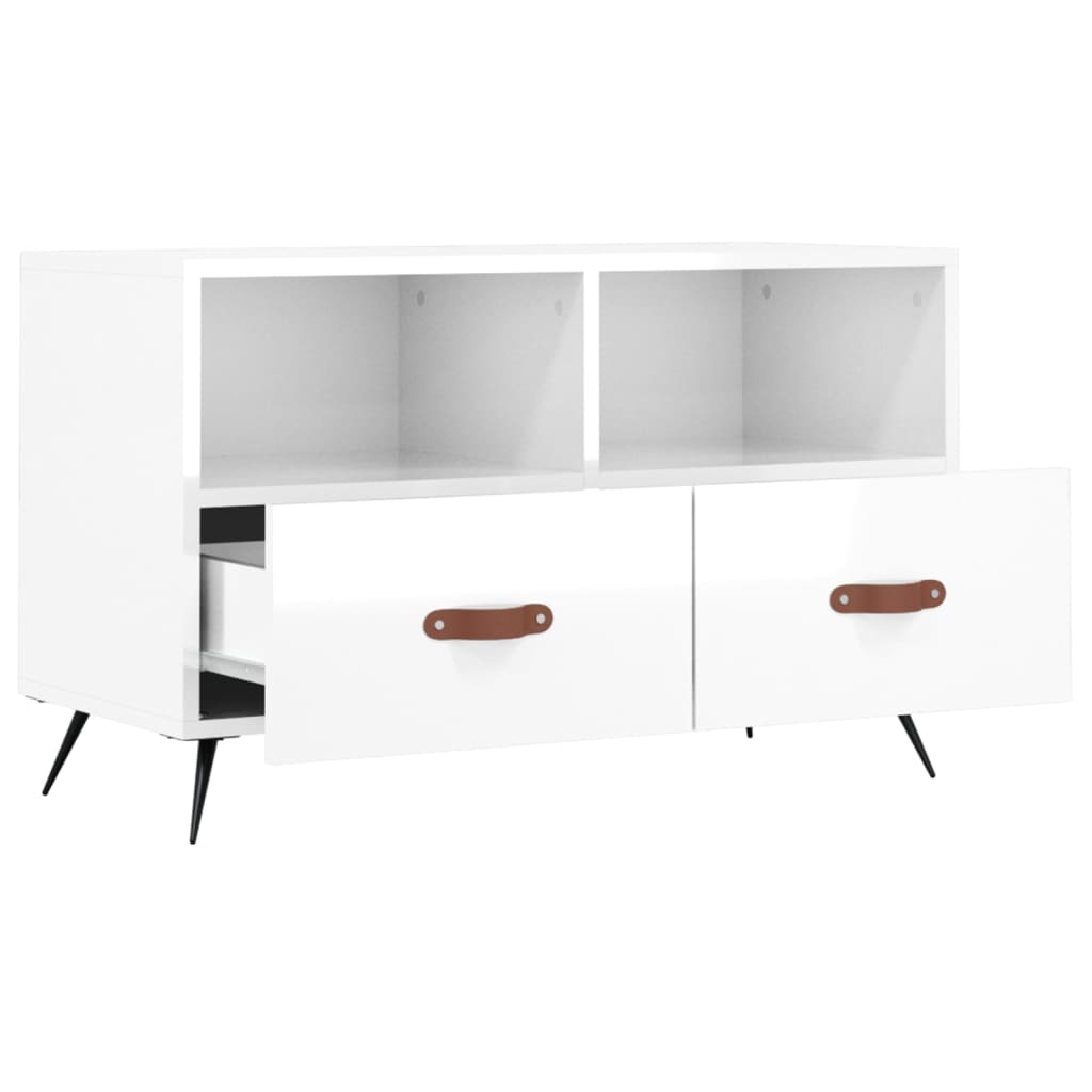 Tv-Bänk 80X36X50 Cm Konstruerat Trä